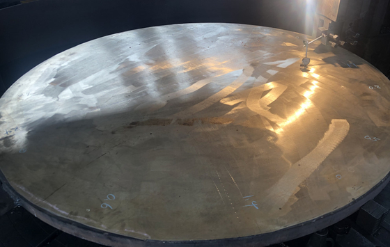 Feuille de tube d'échangeur de chaleur en acier plaqué nickel TI GR1 Gr2 Explosion N02200