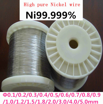 Fil de nickel pur à 99,6 % Ni200 Ni201 Fil de nickel de 0,25 mm