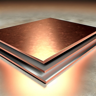 SA516 Gr.70 Matériau de base Plaque d'acier plaquée avec matériau métallique plaqué en cuivre pour une résistance optimale et une résistance à la corrosion