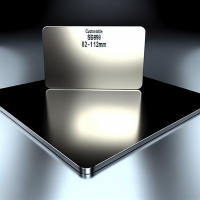 Plaque plaquée en titane standard ASME SB898 personnalisable pour applications robustes et épaisseur de 2 à 12 mm