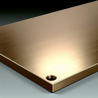 Plaque de métal en bronze ASTM B898 polie automatiquement pour la fabrication de titane et de métaux plaqués
