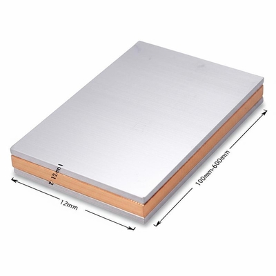 2-12 mm d'épaisseur Plaque revêtue de titane avec matériau métallique revêtu de cuivre 100 mm-6000 mm de longueur