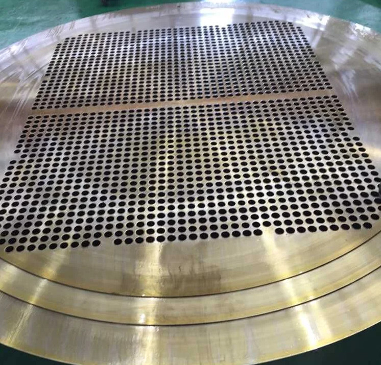 feuille plaquée en laiton de tube du plat ASTM C52100 de cuivre 304L pour l'échangeur de chaleur industriel