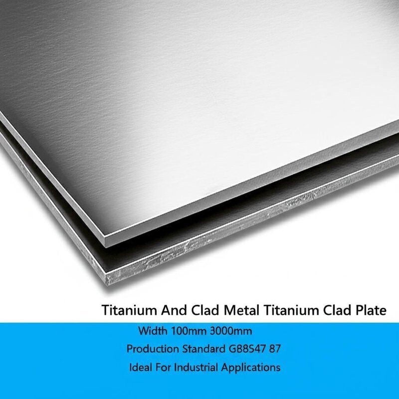 Titane et métal revêtu Largeur de plaque revêtue de titane 100 mm 3000 mm Norme de production GB8547 87 Idéal pour les applications industrielles