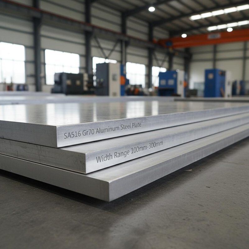 SA516 Gr70 Plaque en acier d'aluminium largeur 100 mm 3000 mm Convient pour la fabrication industrielle et la construction lourde